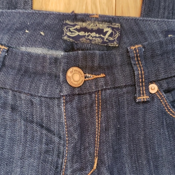 Seven 7 jeans Bootcut, size 28 Dark Denim - Picture 2 of 6